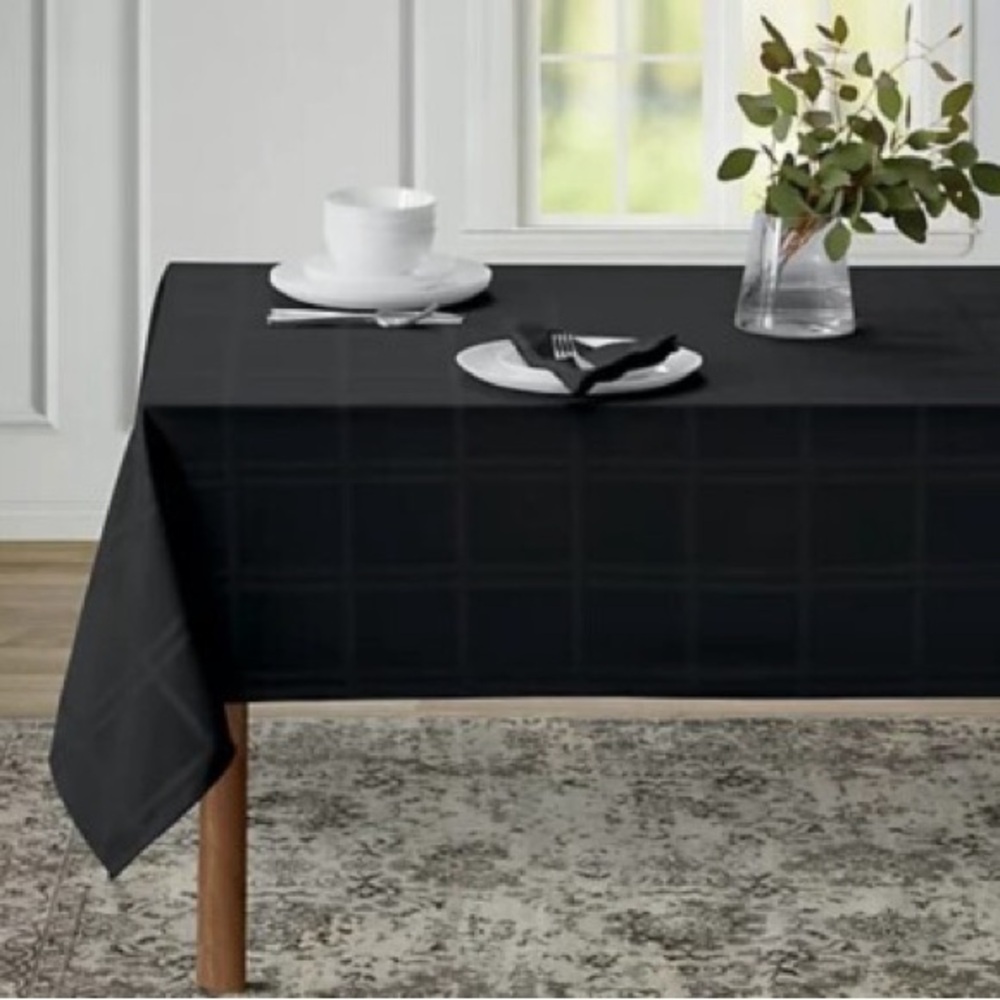 Sophisticated Set of 3 Water resistant tablecloths size 52 X 70  for Dining